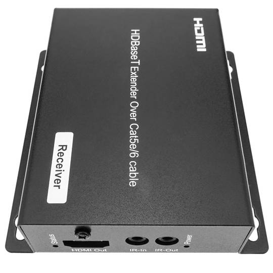 HDMI-extender UltraHD 4K 2K FullHD 1080p Cat.5e Cat.6 compatibel met HDBaseT HDBT 70m - ontvanger