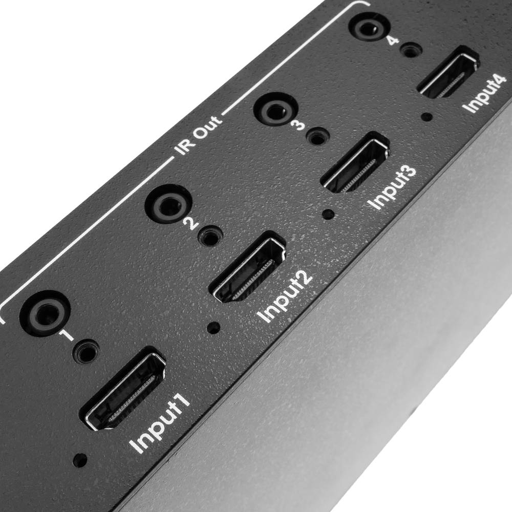 Extensor HDMI UltraHD 4K 2K FullHD 1080p Cat.5e Cat.6 compatível com HDBaseT HDBT 70m - Matriz 4x4