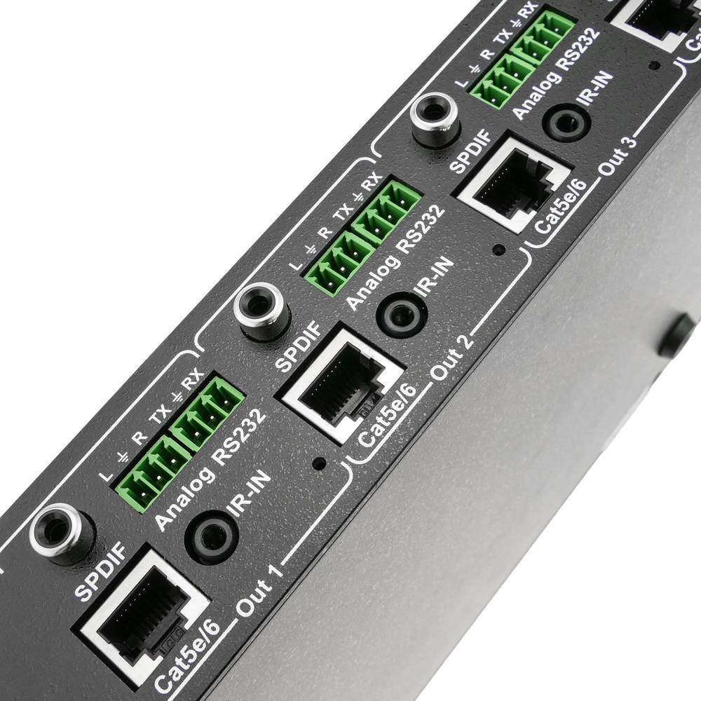 Extensor HDMI UltraHD 4K 2K FullHD 1080p Cat.5e Cat.6 compatível com HDBaseT HDBT 70m - Matriz 4x4
