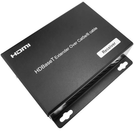 Extensor HDMI UltraHD 4K 2K FullHD 1080p Cat.5e Cat.6 compatível com HDBaseT HDBT POC 100m - receptor
