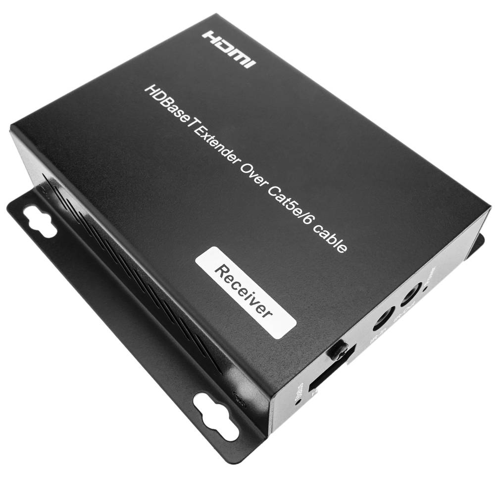 Extensor HDMI UltraHD 4K 2K FullHD 1080p Cat.5e Cat.6 compatível com HDBaseT HDBT POC 100m - receptor