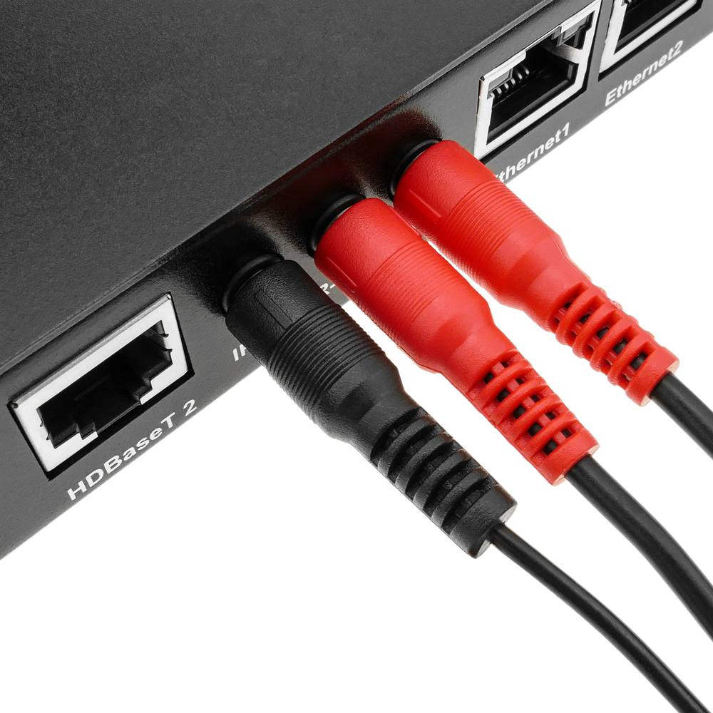 Estensore HDMI UltraHD 4K 2K FullHD 1080p Cat.5e Cat.6 compatibile con HDBaseT HDBT 100m - trasmettitore a 2 porte