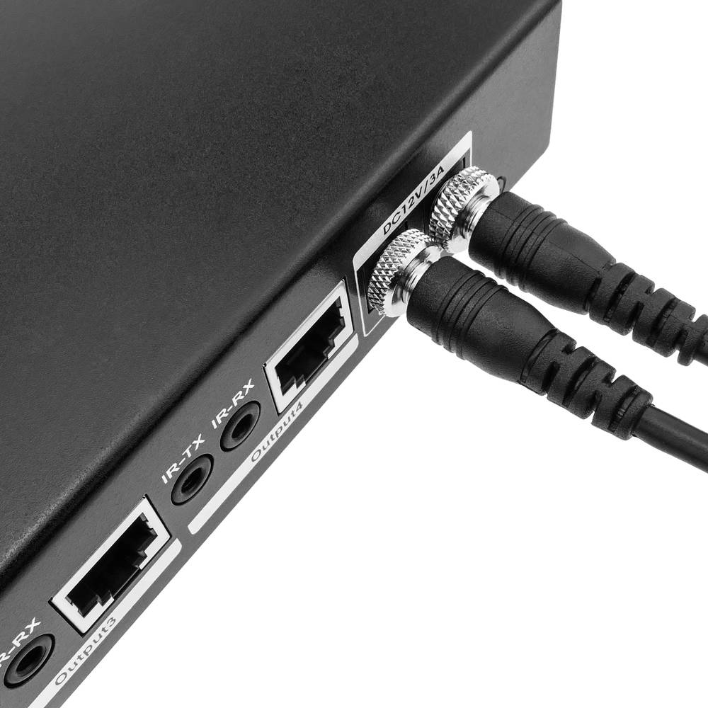 Extensor HDMI UltraHD 4K 2K FullHD 1080p Cat.5e Cat.6 compatível com HDBaseT HDBT 100m - transmissor de 4 portas