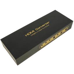 Conmutador conversor de audio y vídeo VGA RGB YPbPr a digital HDMI 1080p