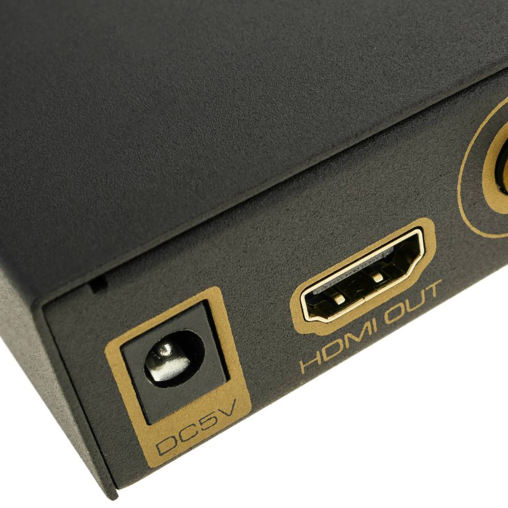 VGA RGB YPbPr to HDMI digital audio and video 1080p converter switch
