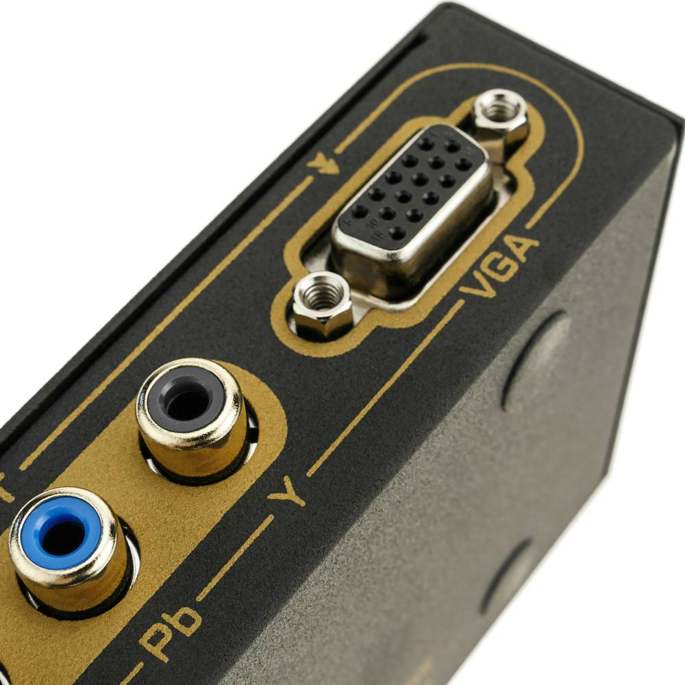 VGA RGB YPbPr to HDMI digital audio and video 1080p converter switch