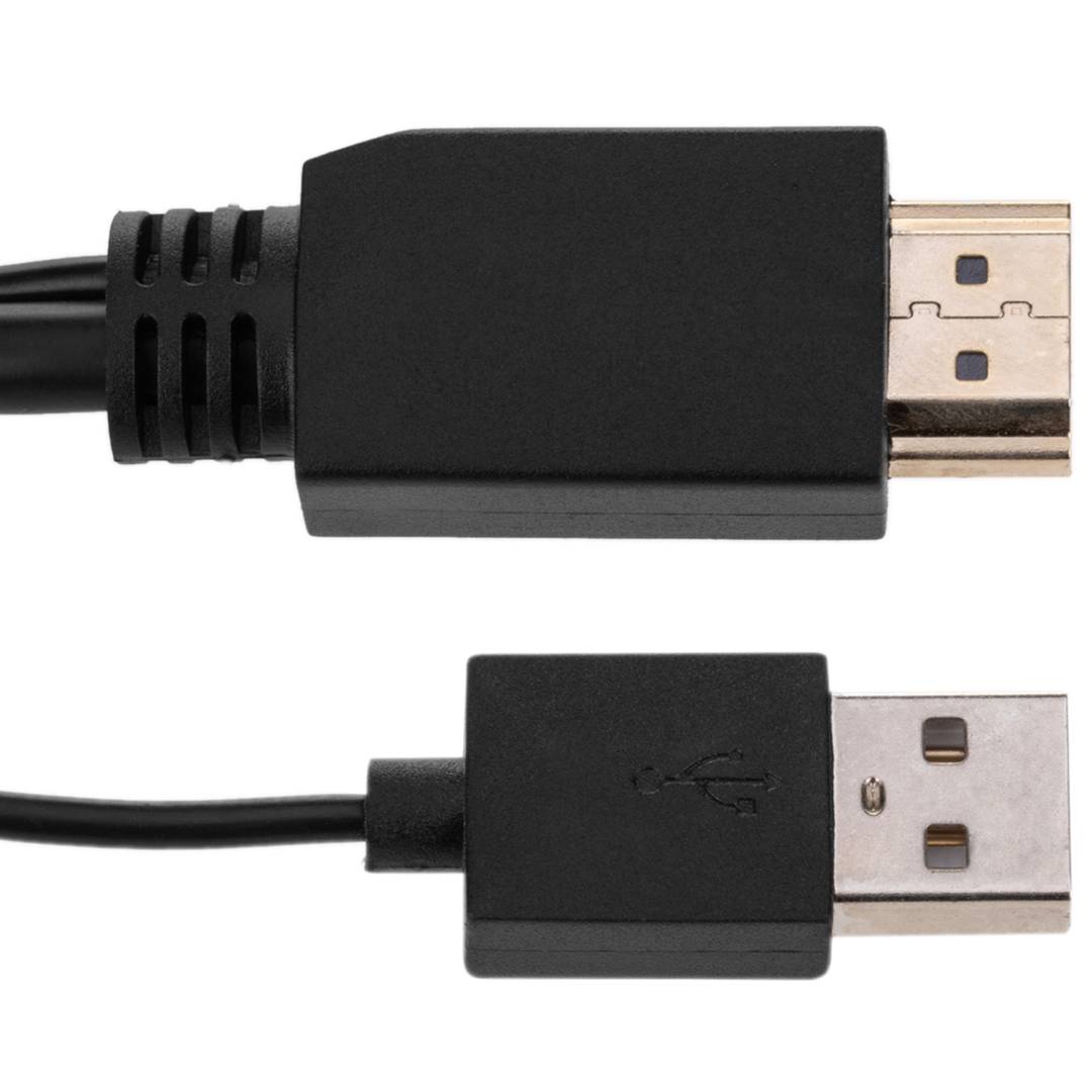 Cabo HDMI para VGA com áudio e alimentação USB de 1,5 m