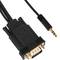 Cabo HDMI para VGA com áudio e alimentação USB de 1,5 m