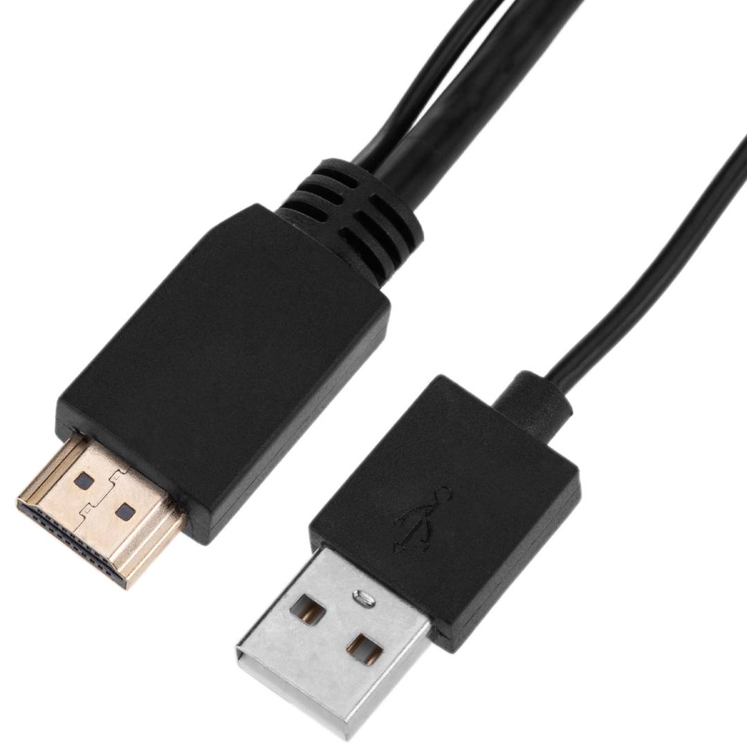 Cabo HDMI para VGA com áudio e alimentação USB de 1,5 m