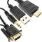 Kabel konwertera HDMI na VGA z dźwiękiem i zasilaniem USB 3 m