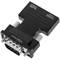 Convertitore da HDMI a VGA con audio stereo analogico nero