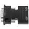 Convertitore da HDMI a VGA con audio stereo analogico nero