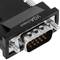 Convertitore da HDMI a VGA con audio stereo analogico nero