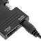 Convertitore da HDMI a VGA con audio stereo analogico nero