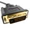 Conversor de adaptador DVI-D para VGA em cabo de 15 cm