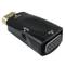 Kompaktowy konwerter HDMI na VGA z wyjściem audio