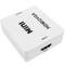 Convertisseur HDMI vers VGA avec audio stéréo analogique couleur blanche