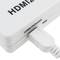 Convertisseur HDMI vers VGA avec audio stéréo analogique couleur blanche