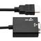 Konwerter HDMI na VGA z analogowym dźwiękiem stereo czarnym