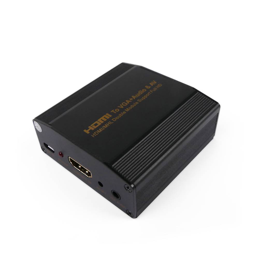 HDMI to VGA converter with analog AV
