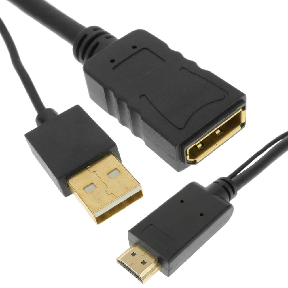Generic Adaptateur DisplayPort Mâle vers HDMI Femelle pour PC à