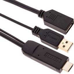 Adaptador activo de vídeo 15cm de HDMI macho a DisplayPort DP hembra 1080p FullHD 2K 4K