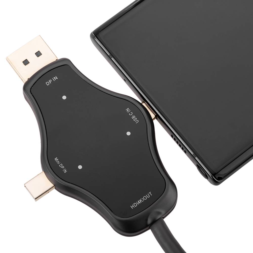 Kabel przejściowy DisplayPort Mini DisplayPort i USB-C na HDMI 4K 1.8 m