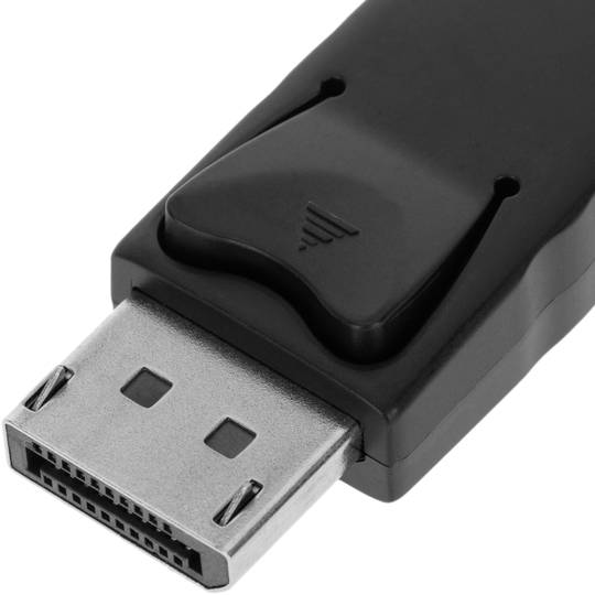 Conversor de DisplayPort 2.1 a HDMI, VGA i DVI negre