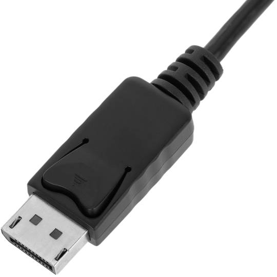 Conversor de DisplayPort 2.1 a HDMI, VGA i DVI negre