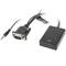Adaptador Lanberg VGA macho com mini Jack macho para HDMI-A fêmea 20 cm