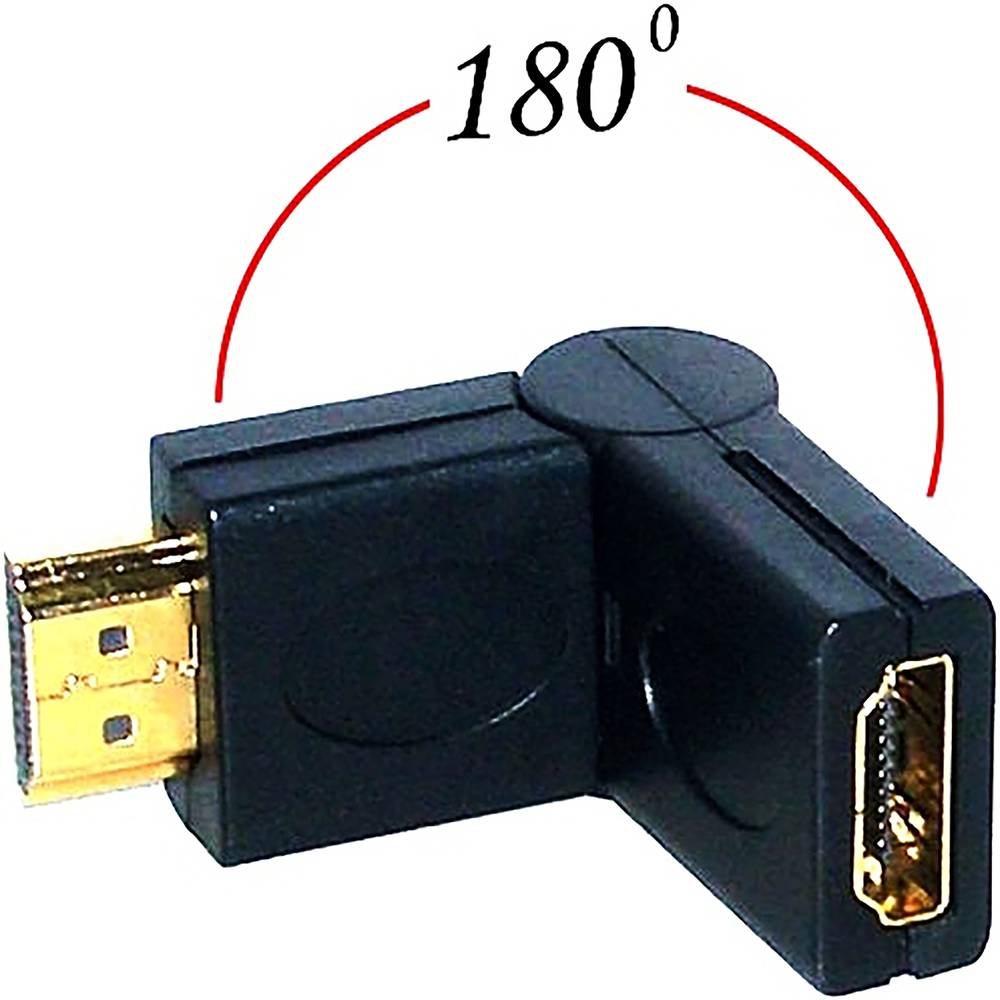 Adapter HDMI-A HDMI-A męski na HDMI-A żeński