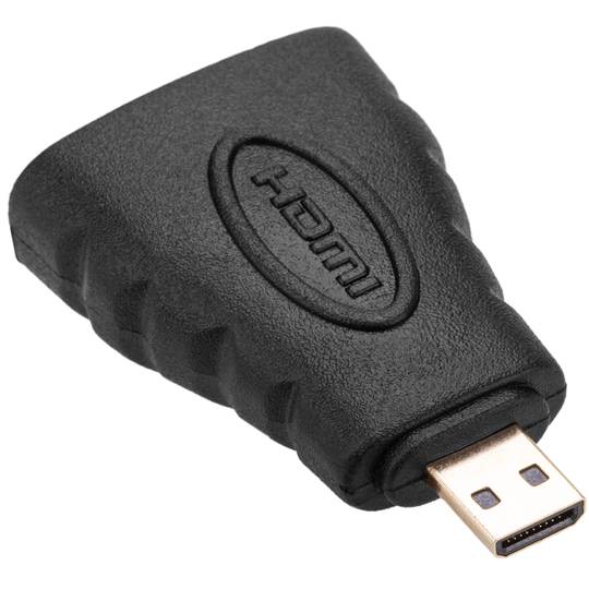 Adapter HDMI HDMI typ A męski na micro HDMI typ D męski