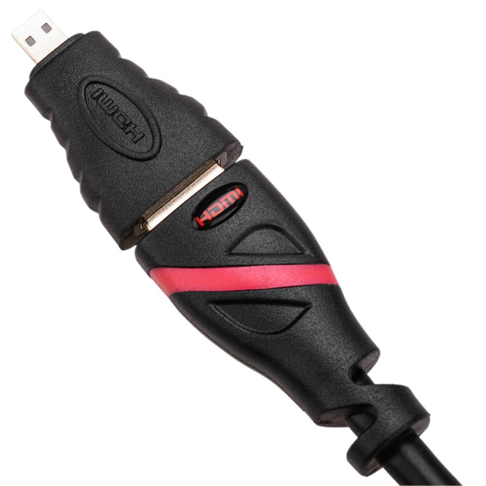 Adapter HDMI HDMI typ A męski na micro HDMI typ D męski