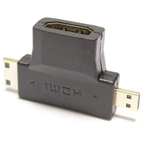 HDMI-adapter type HDMI-A vrouwelijk naar HDMI-CD mannelijk