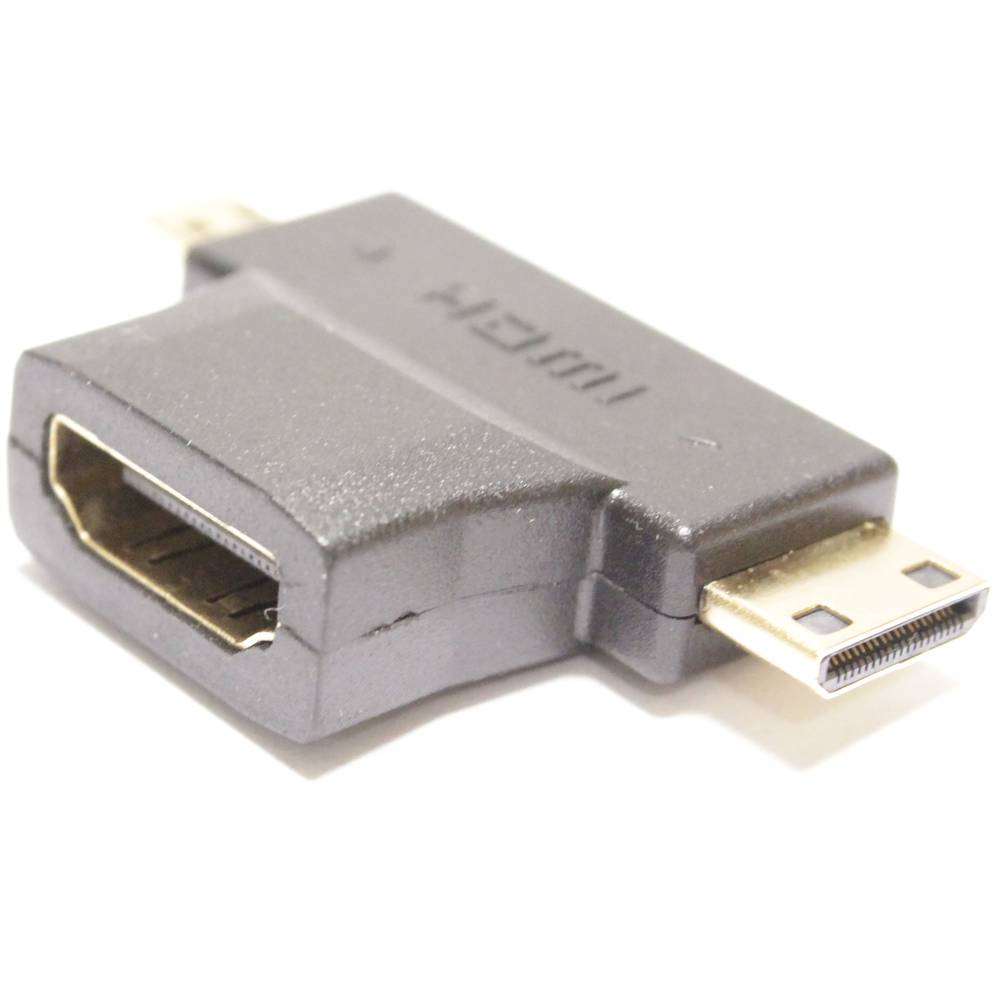 HDMI-adapter type HDMI-A vrouwelijk naar HDMI-CD mannelijk