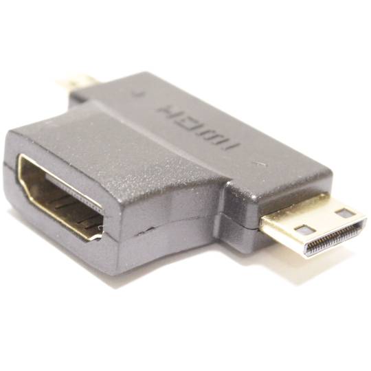 HDMI-adapter type HDMI-A vrouwelijk naar HDMI-CD mannelijk
