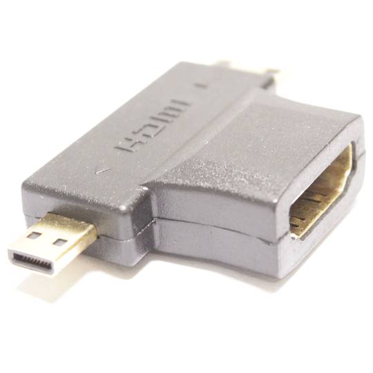 HDMI-adapter type HDMI-A vrouwelijk naar HDMI-CD mannelijk