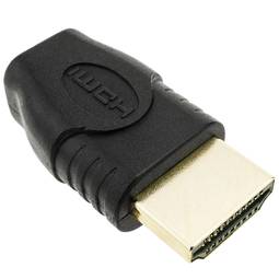Adapter HDMI dla żeńskiego micro HDMI typu D na męski HDMI typu A.