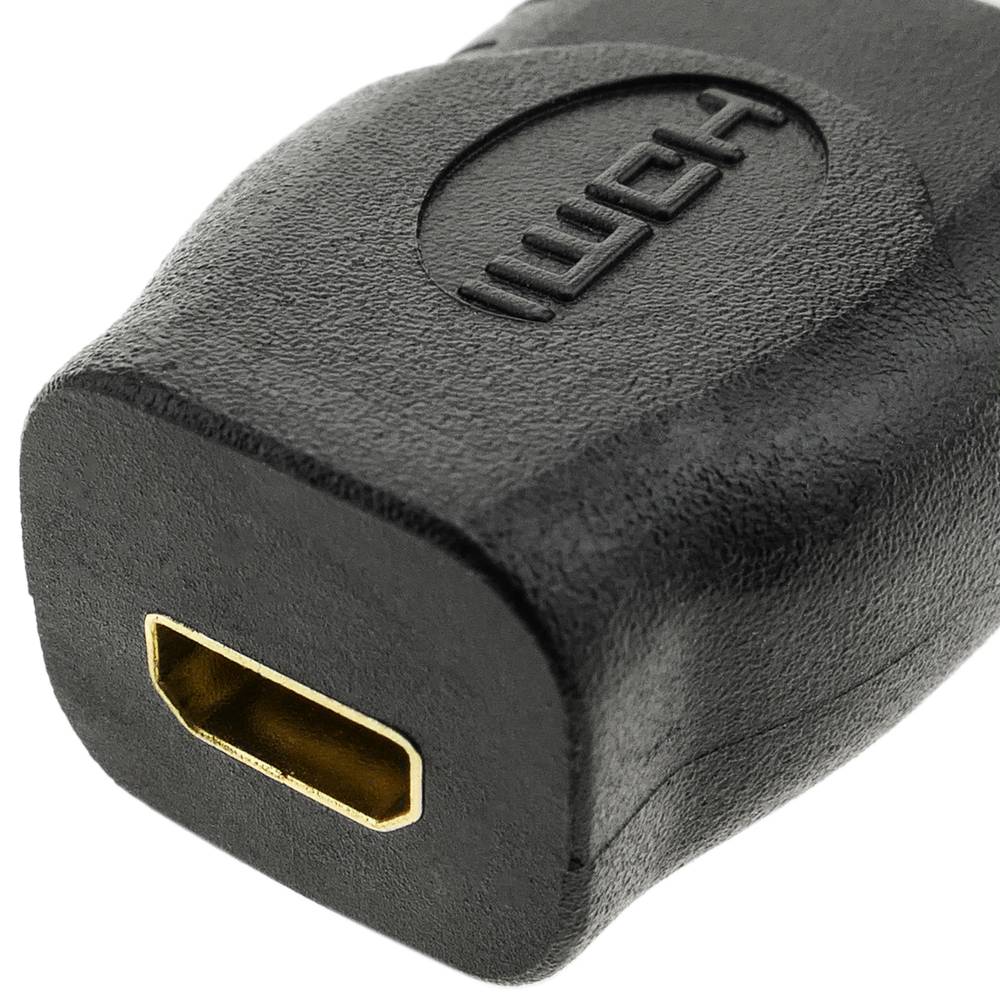 HDMI-adapter voor micro-HDMI type D vrouwelijk naar HDMI type A mannelijk