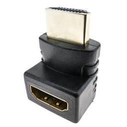 Adapter HDMI typu HDMI-A męski na HDMI-A żeński kątowy do góry