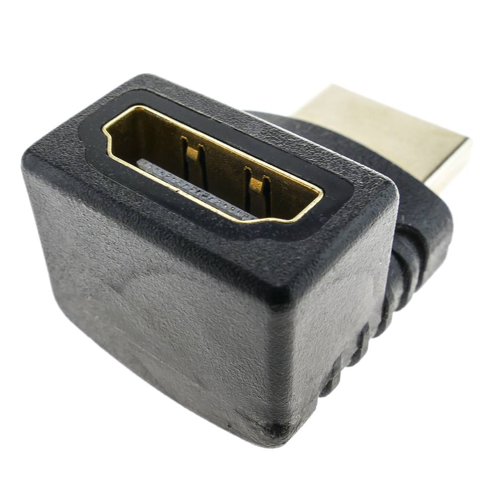 HDMI adapter type HDMI-A male to HDMI-A female layered above
