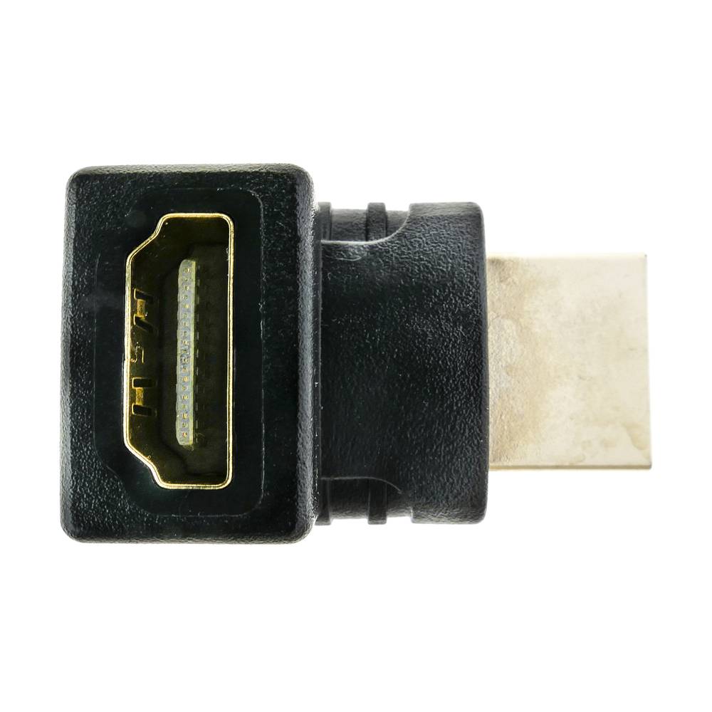 HDMI adapter type HDMI-A male to HDMI-A female layered above
