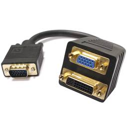 Cable replicatore passivo VGA a VGA e DVI-I