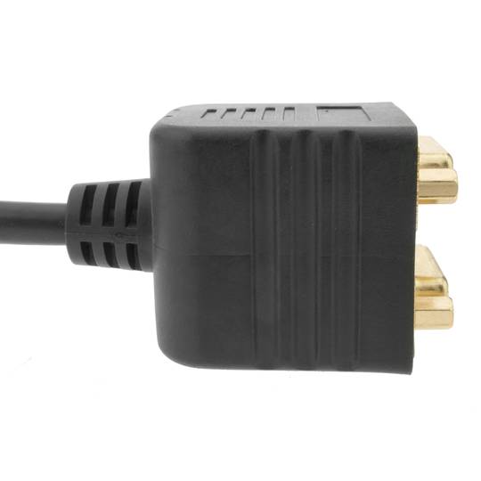 1 DVI naar 2 DVI passieve duplicator kabel