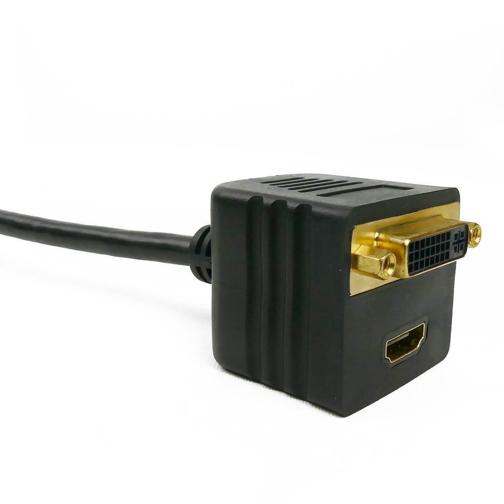Passive réplicateur de câble de 1 á 1 DVI DVI et 1 HDMI