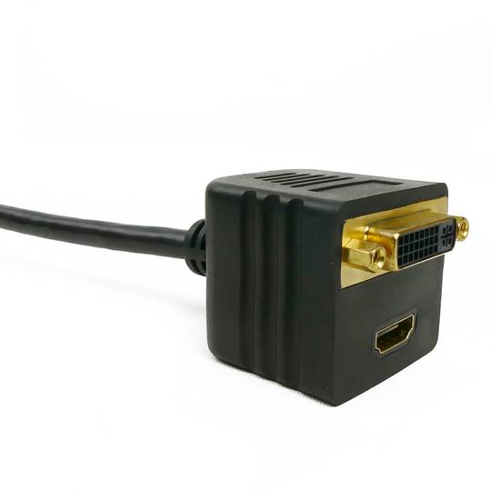 Passive réplicateur de câble de 1 á 1 DVI DVI et 1 HDMI