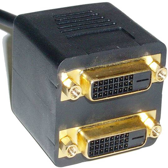 Pasywny kabel powielacza 1 VGA na 2 DVI