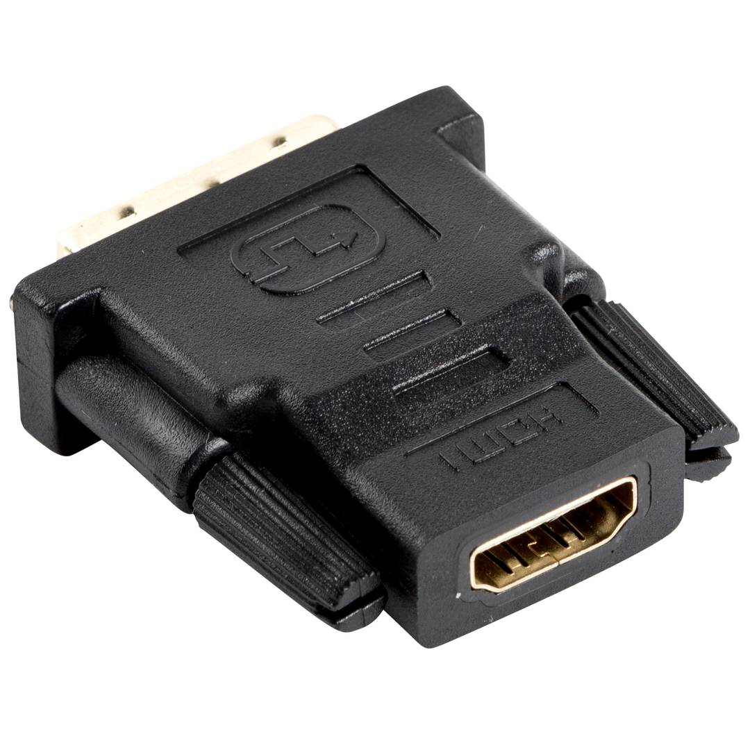 Adaptador Lanberg HDMI fêmea para DVI-D macho 18+1 single link preto
