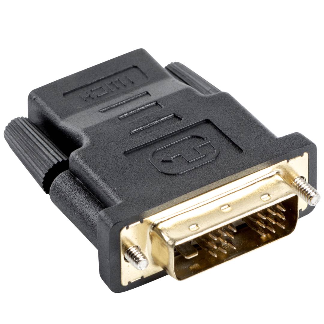 Adaptador Lanberg HDMI fêmea para DVI-D macho 18+1 single link preto
