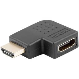 Lanberg adapter left angled HDMI male to HDMI female